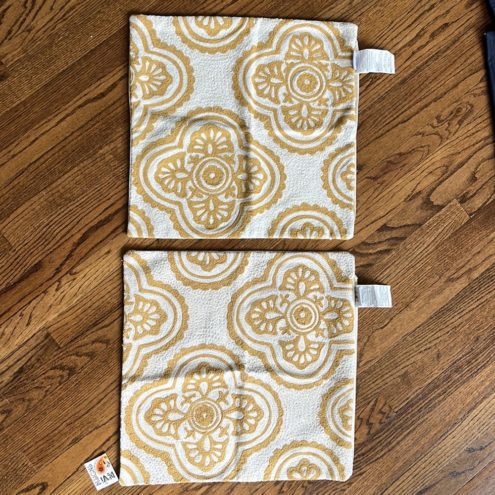 NWT Devi Designs Embroidered Pillow Covers